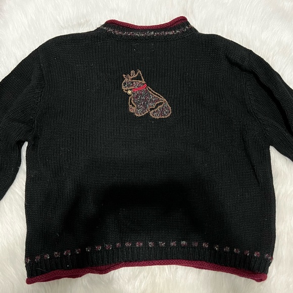 Christopher & Banks Hand Embroidered Dogs Rolled Neck Holiday Sweater - Picture 5 of 9
